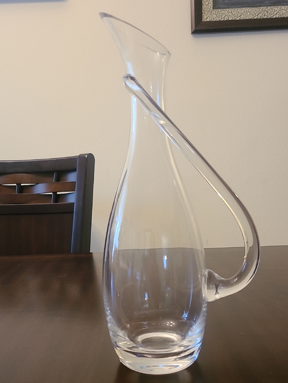 Clear‎ Glass Wine Decanter Tilt Handle - Capacity 1000 ml